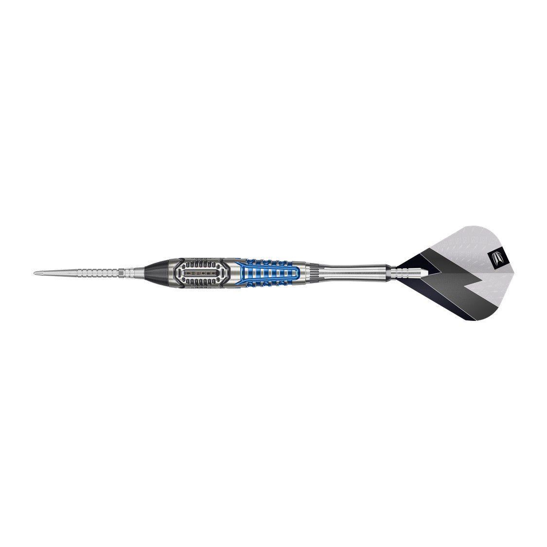 Target Phil Taylor Power Chrono dart – flat side profile from point to flight