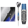 Target Phil Taylor Power Chrono 95% tungsten Swiss Point darts – presentation box with the full dart and a barrel close-up