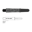Target Pro Grip Ink black dart shaft with short 34mm length diagram