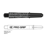 Target Pro Grip Ink black dart shaft with medium 48mm length diagram