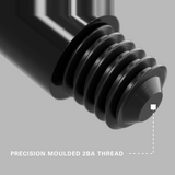Close-up of the precision moulded 2BA thread on a Target Pro Grip dart shaft