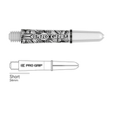 Target Pro Grip Ink white dart shaft with short 34mm length diagram