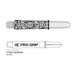 Target Pro Grip Ink white dart shaft with intermediate 41mm length diagram