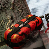 Angled view of Darth Maul BOA darts case with vivid red and black design, on display in a Star Wars themed setup for dart accessories.