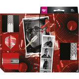 Dart set packaging showing close-up barrel grip texture, detailed flight design, and multiple product angles for tungsten darts