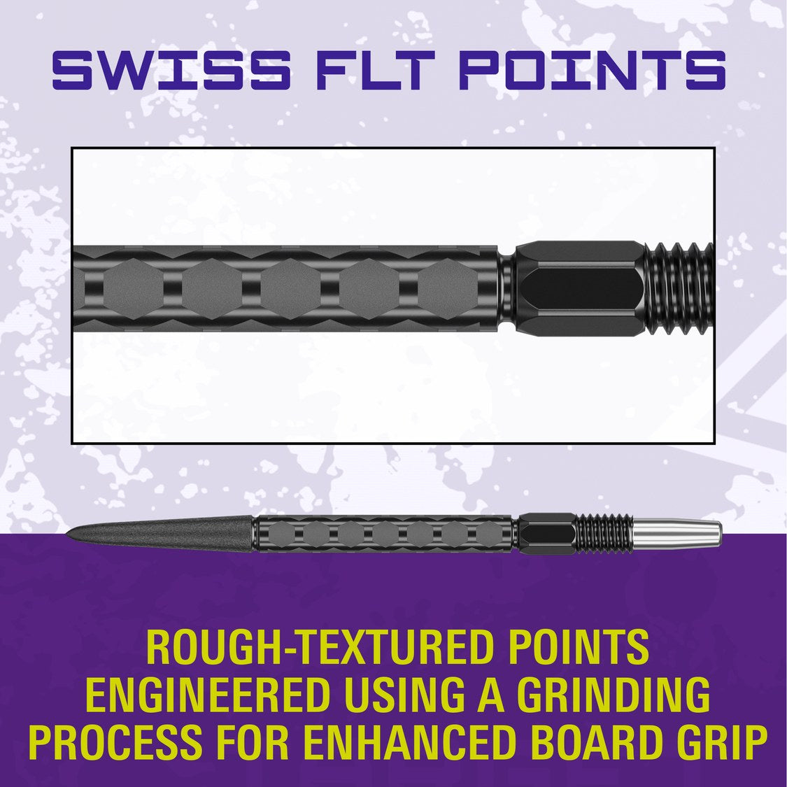 Target Swiss FLT Points black – ground finish engineered for enhanced board grip