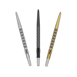 Target Swiss FLT Points – silver, black and gold points side by side