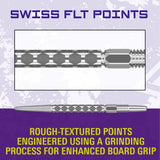Target Swiss FLT Points silver – ground finish engineered for enhanced board grip