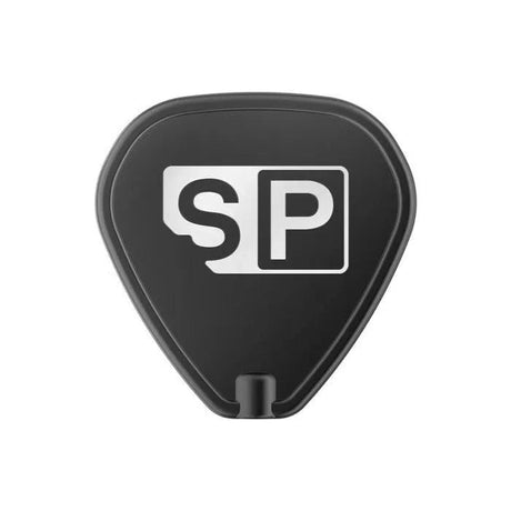 Swiss Point tool for darts in full front view, isolated on white, with SP logo displayed for interchangeable dart points