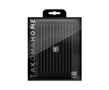 Black dart case in retail packaging, ribbed texture and logo visible, straight-on view for dart accessory storage shoppers