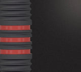 macro shot of 80% tungsten dart barrel highlighting black radial grip grooves and red ring detail for enhanced control