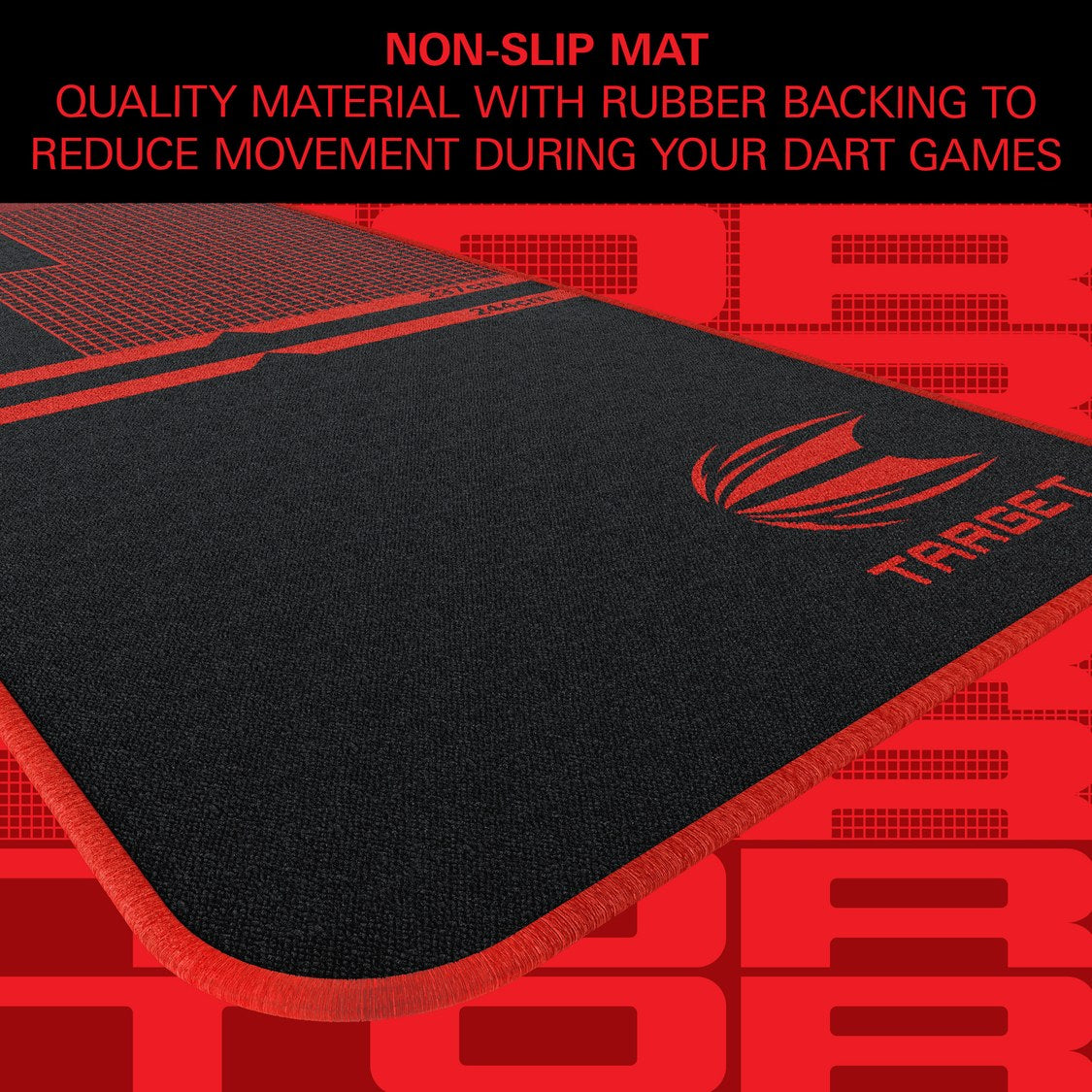 Target TOR Dart Mat – non-slip rubber backing