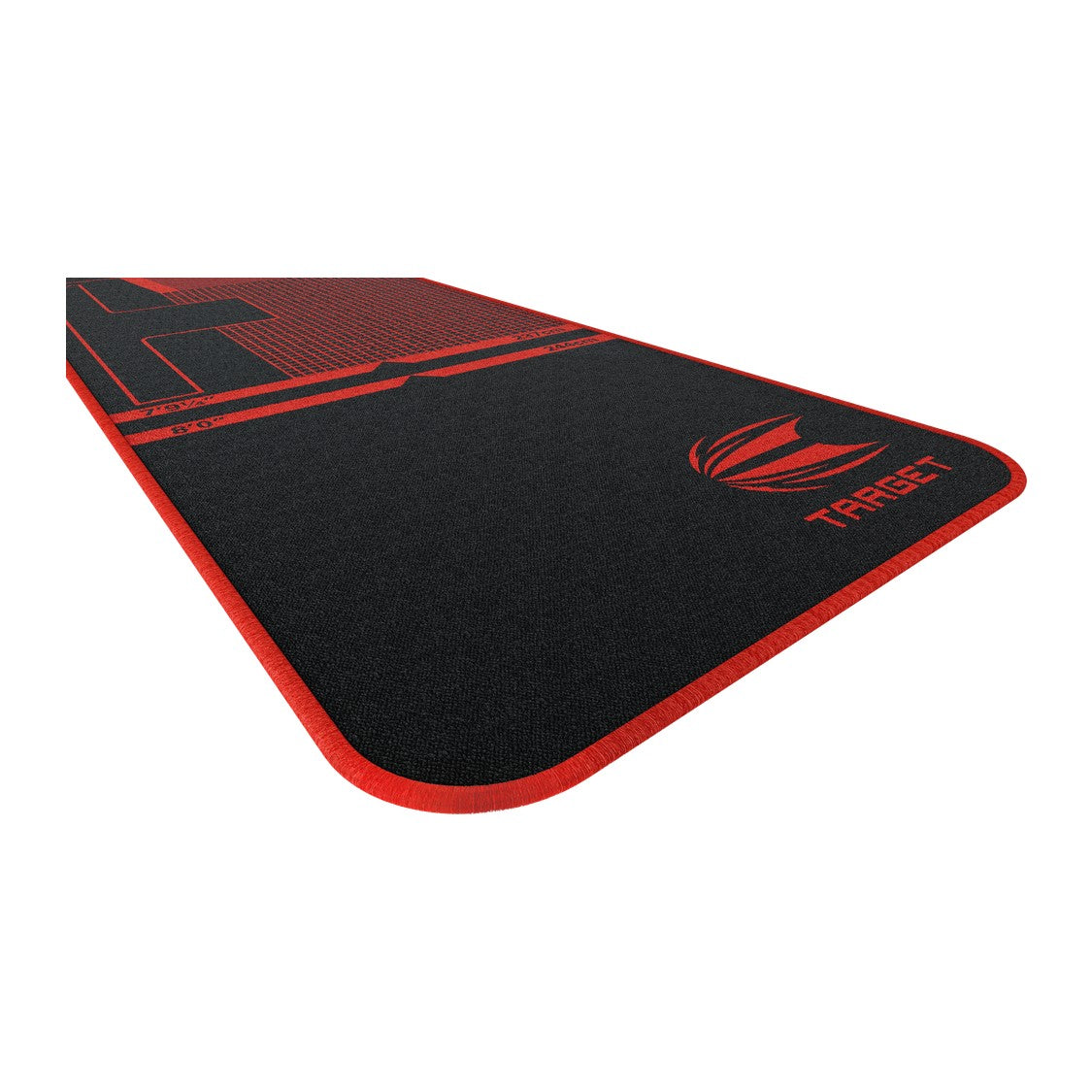 Target TOR Dart Mat – close-up of the oche line