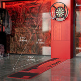 Target TOR EVO in a home darts setup with throw line distances