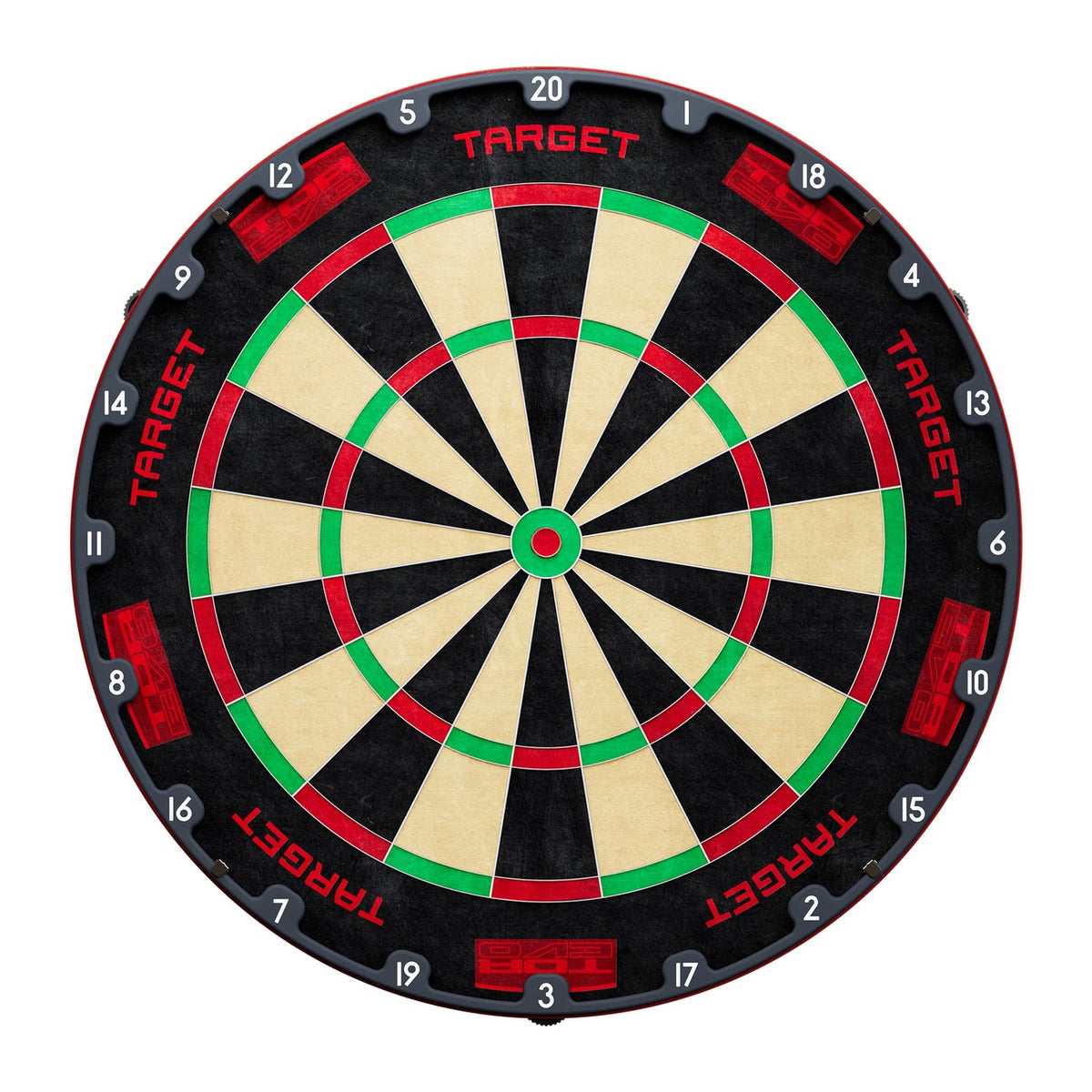 Target TOR EVO Dartboard – front view with red number ring