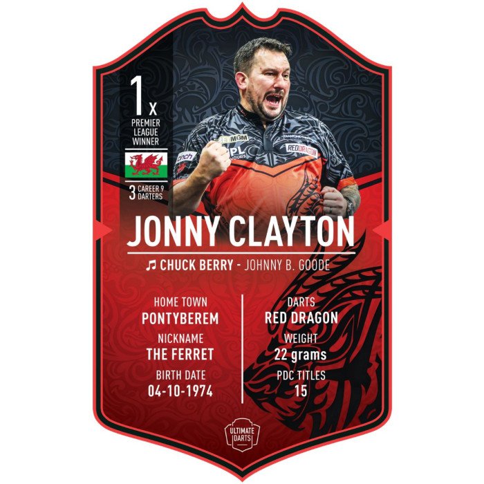 Ultimate Darts - Jonny Clayton 2026 Card