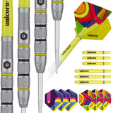 Unicorn Flair 2 80% tungsten darts with packaging, flights and shafts