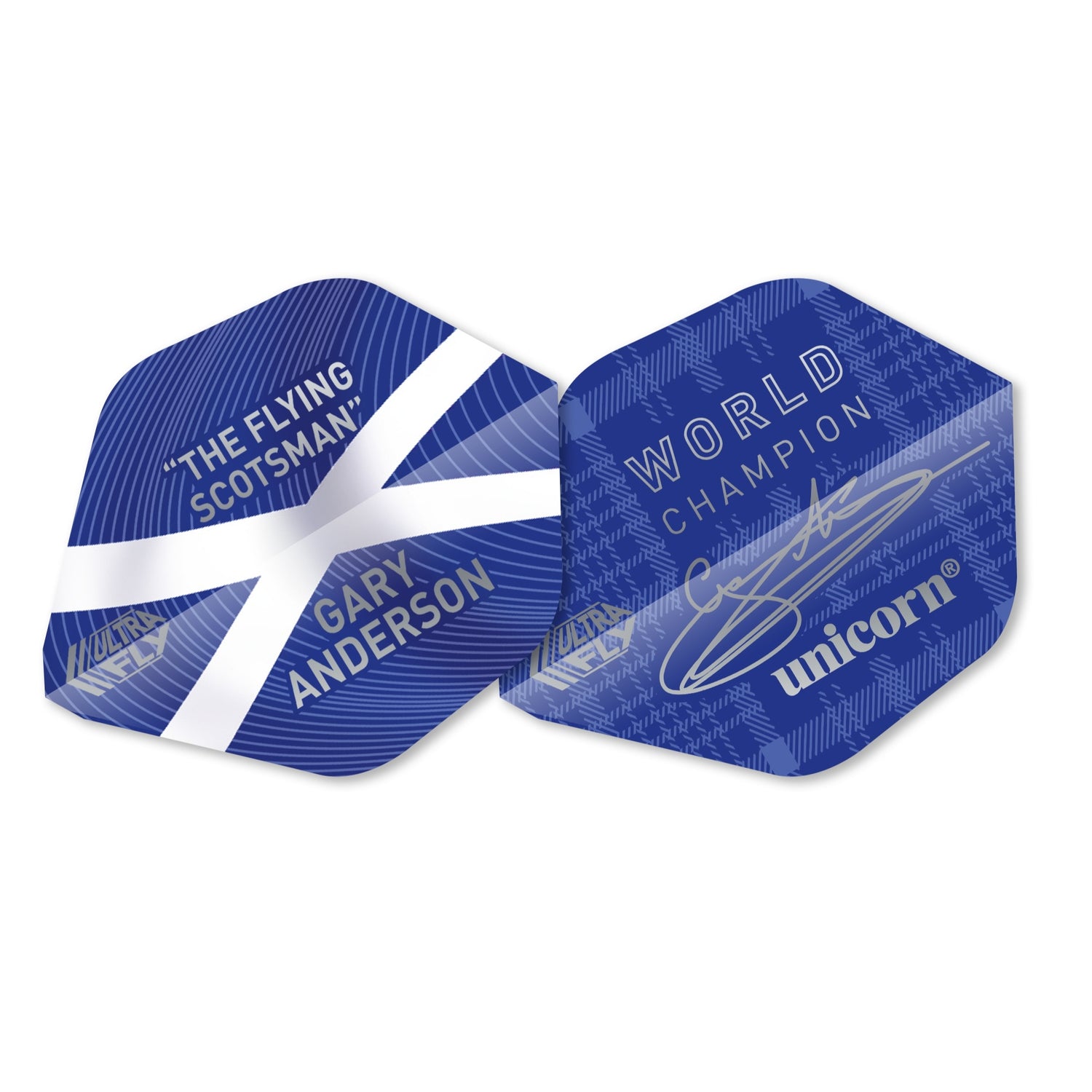Unicorn Ultrafly Gary Anderson Blue AR1 dart flights