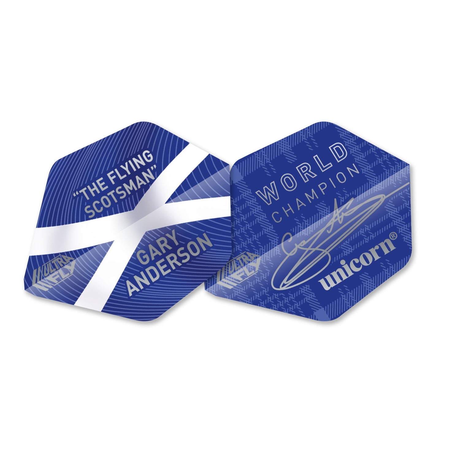 Unicorn Ultrafly Gary Anderson Blue AR2 dart flights