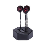 Unicorn Ultra Dart Stand in black holding six sets of darts