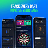Autodarts App performance tracking with averages, checkouts, heatmaps and match statistics