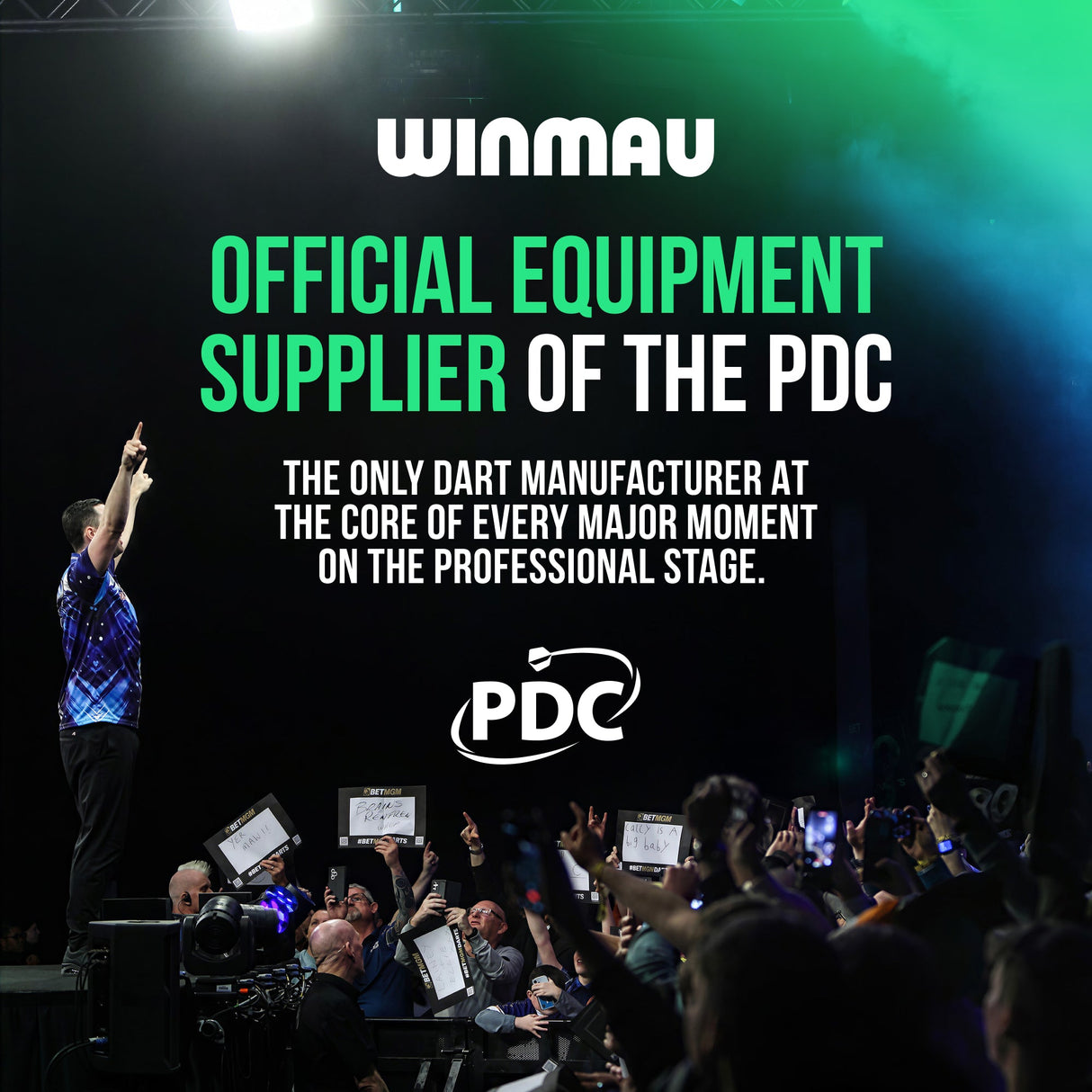 Winmau official equipment supplier of the PDC