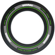 Green and black dartboard surround ring top-down view, full product on white background for bristle dartboards