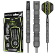 MVG Exact 90% tungsten steel tip darts full product view with packaging, close-up of precision grip barrel, Vecta shaft, and MVG flight.