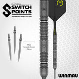 Winmau Switch Points explained: change point length and style without a repointing tool
