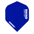 Blue extra thick No.2 dart flight shown flat on white background, highlighting durable material and standard shape for darts
