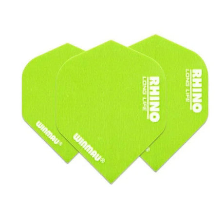 Three extra thick green No.2 dart flights displayed overlapping on white background, highlighting durable material and flight shape