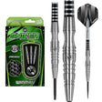 Winmau Sniper Style 3 23g 90% tungsten darts with retail packaging, black flights and clear shafts